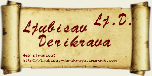 Ljubisav Derikrava vizit kartica